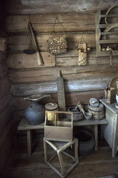 Casa museo, cabaña histórica rusa en la que nació Chapaev — Foto de Stock