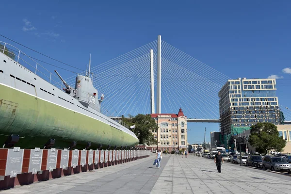 Rusya, Vladivostok, 26,08,2016 Denizaltı Müzesi S-56 ayında Vladivostok, Rusya Primorsky Krai. — Stok fotoğraf