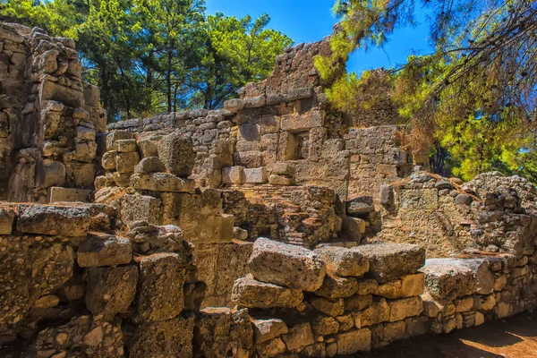 Ruïnes van de oude stad Phaselis Turkije — Stockfoto