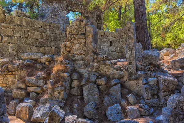 Antik kenti Phaselis Türkiye kalıntıları — Stok fotoğraf