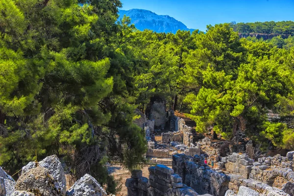 Ruïnes van de oude stad Phaselis Turkije — Stockfoto