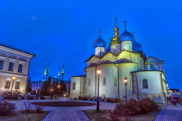 Vista de la Catedral de la Anunciación de la Noche de Mayo. Kaza. —  Fotos de Stock