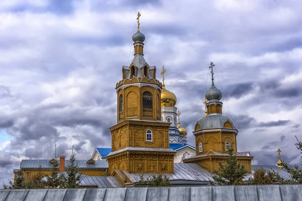 Tikhvin Bogorodichny Uspensky Monastery is an Orthodox women's m — Stock Photo, Image