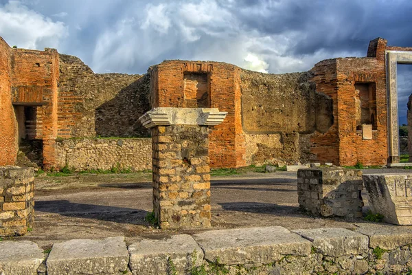 Starożytne ruiny w Pompejach, — Zdjęcie stockowe