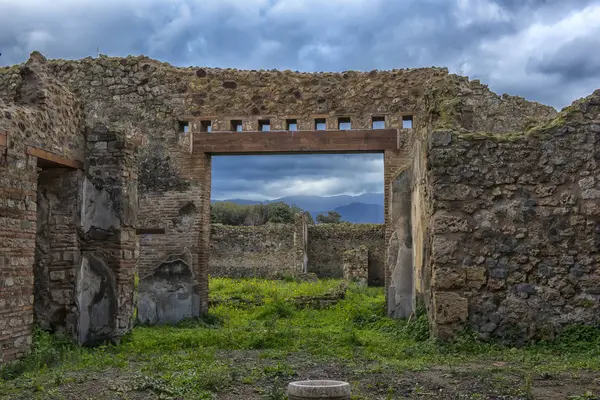 Pompei, Italië. 02,01,2018. het huis van de oude Romeinse ruïnes, — Stockfoto