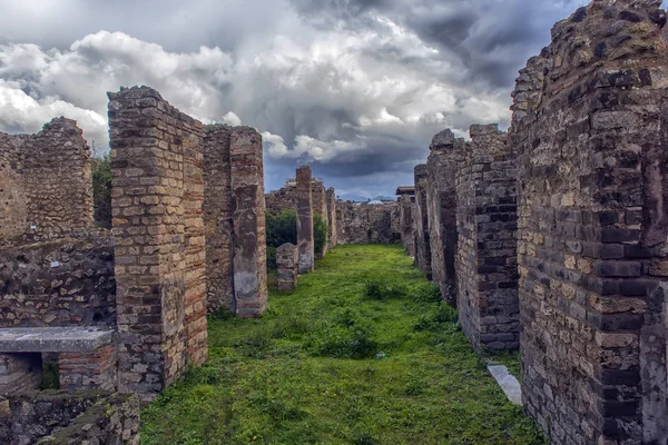 Pompeji, Italien. 02,01,2018. hemma hos de antika romerska ruinerna, — Stockfoto