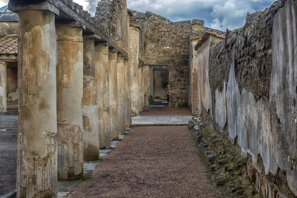 Itálie Pompeje 201 Pompeje Starověké Římské Město Zemřelo Erupci Hory — Stock fotografie