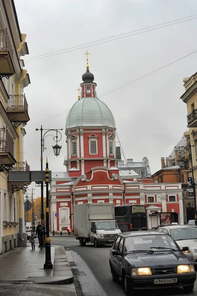 Ρωσία Αγία Πετρούπολη 2013 Εκκλησία Του Αγίου Παντελεήμονα Στην Οδό — Φωτογραφία Αρχείου