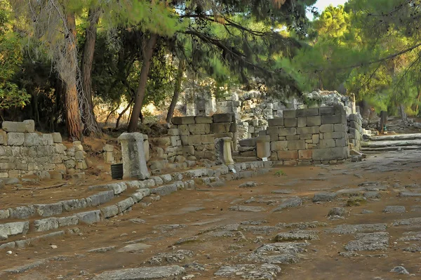 Gamla Staden Phaselis Antalya Turkiet Arkeologi Bakgrund — Stockfoto