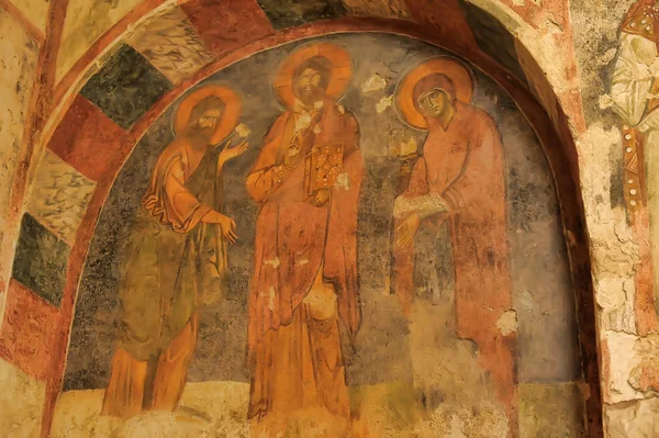 Demre, Türkiye-13, 07, 2014 Saint Nicholas (Santa içinde frescos — Stok fotoğraf