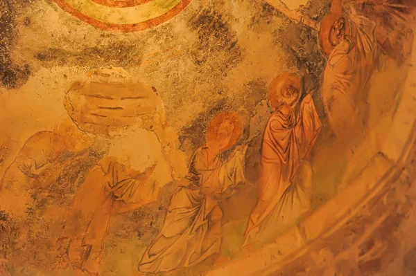 DEMRE, TURKEY - 13,07,2014 Frescos in the Saint Nicholas (Santa — Stock Photo, Image