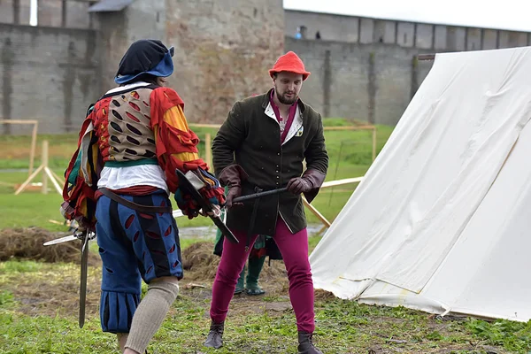 Festa della ricostruzione medievale "Fortezza russa", Recinzione — Foto Stock