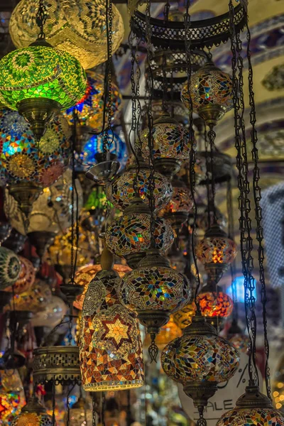 Lamps for sale on Grand Bazaar — Stock Photo, Image