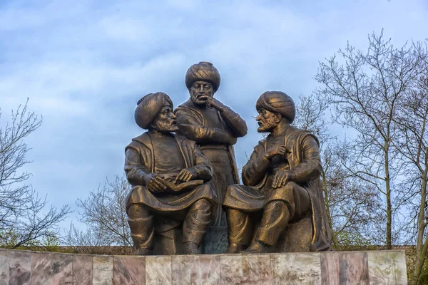 Memorial to Sultan Mehmed II in Faith Park in Istanbul, Turkey — Stock Photo, Image