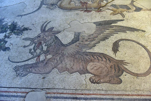 Marele Mozaic al Palatului la Muzeul Mozaicului din Istanbul . — Fotografie, imagine de stoc
