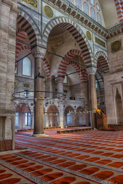 Süleymaniye Camii (Süleymaniye Camisi), IST bir iç görünüm — Stok fotoğraf