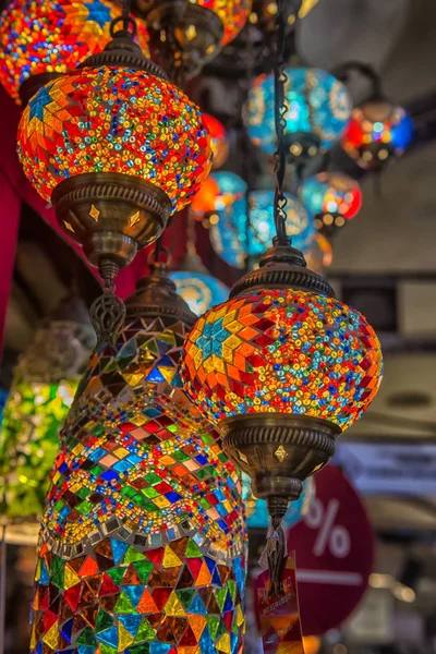Традиционные арабские лампы фон . — стоковое фото