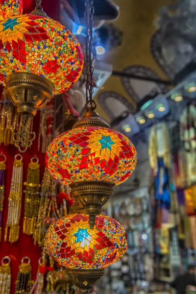 Lampade arabe tradizionali sfondo . — Foto Stock