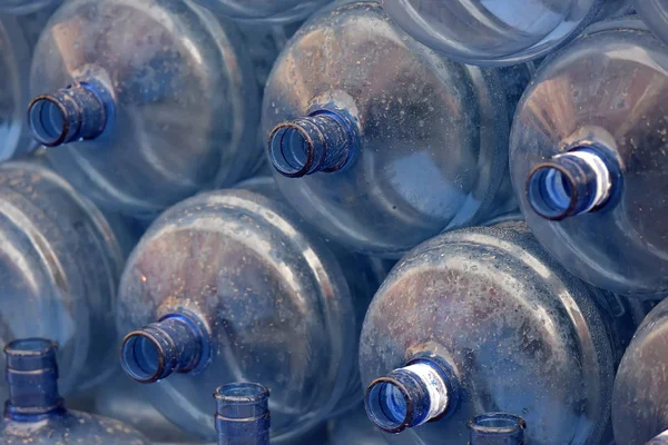 Порожні Пластикові Пляшки Води — стокове фото