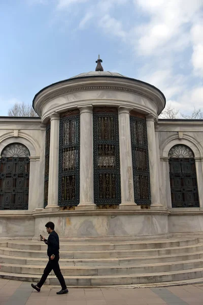 Turquia Istambul 2018 Sultão Abdulhamid Han Turbesi Complexo Com Cemitério — Fotografia de Stock