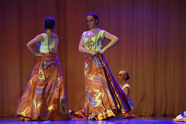 Open Dance Festival-2016 Kindertanzgruppe führt Flamenc auf — Stockfoto