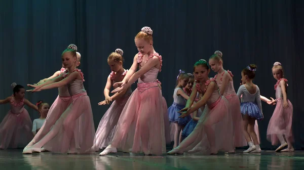 Russia Petersburg 2016 Open Dance Festival 2016 Children Dance Group — Stock Photo, Image