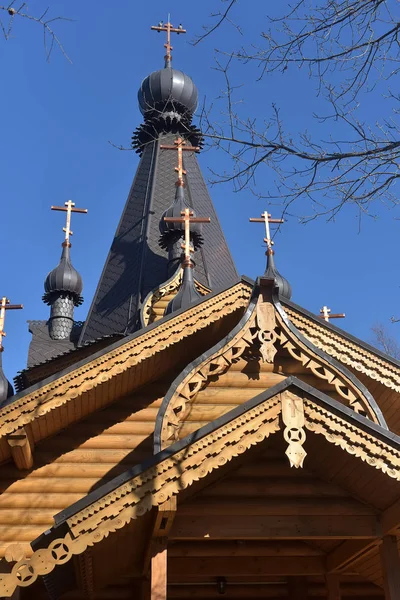 Oroszország Leningrad Region Tikhvin Ikonra Isten Anyja Falu 2018 Temploma — Stock Fotó