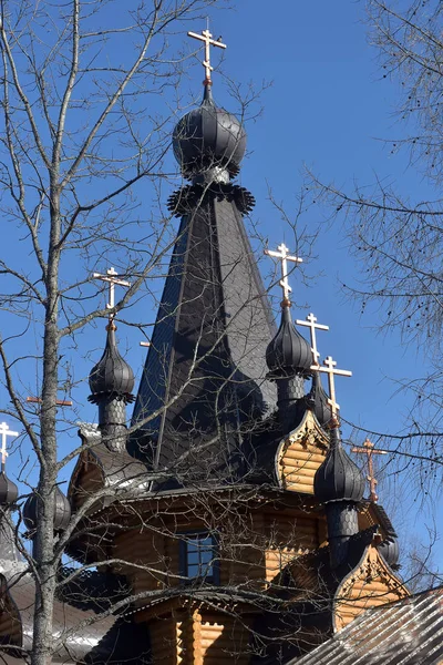 Russia Leningrad Region 2018 Temple Tikhvin Icon Mother God Village — Stock Photo, Image