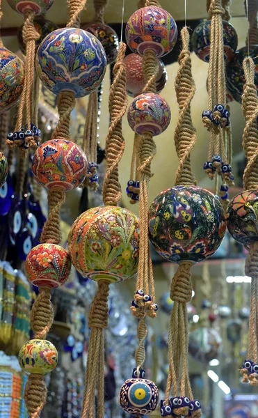 Orinetal Beads Hanged Grand Bazaar Istanbul Turkey — Stock Photo, Image