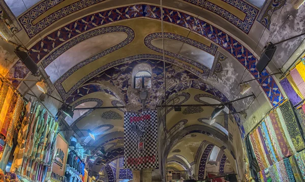 Turkiet Istanbul 2018 Den Berömda Istanbul Marknaden Grand Bazaar — Stockfoto