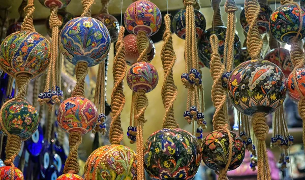 Orinetal Beads Hanged Grand Bazaar Istanbul Turchia — Foto Stock