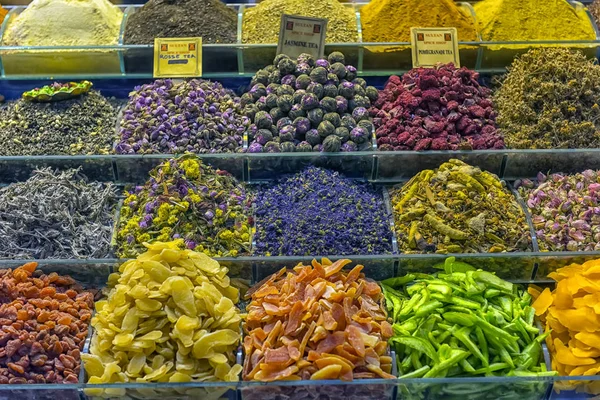 Turquia Istambul 2018 Chá Especiarias Grande Bazar Istambul Turquia — Fotografia de Stock