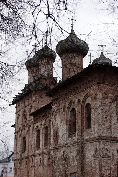 Rússia Veliky Novgorod 2015 Mosteiro Dukhov Mosteiro Ortodoxo Veliky Novgorod — Fotografia de Stock
