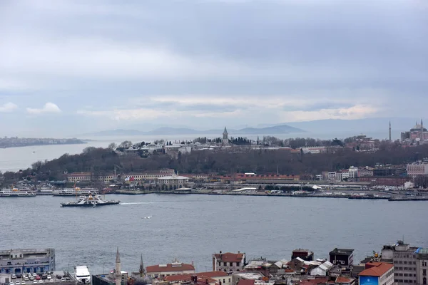 View of the city from the height of the Galata Tower — Stock Photo, Image