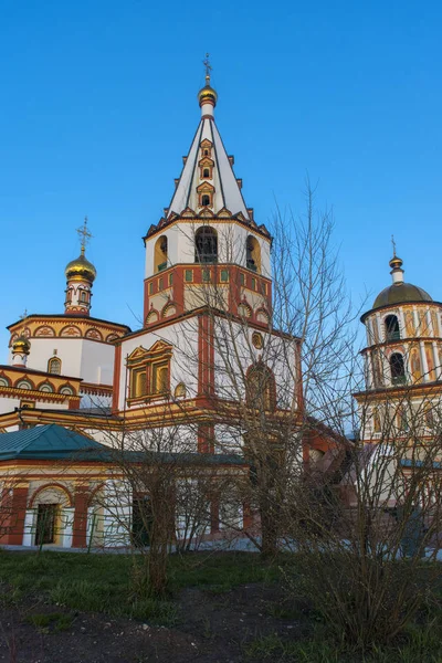 Rusia Irkutsk 2018 Catedral Epifanía Catedral Epifanía Una Iglesia Ortodoxa —  Fotos de Stock