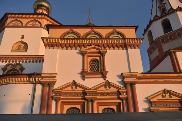 Russia Irkutsk 2018 Epiphany Cathedral Epiphany Cathedral Orthodox Church Irkutsk — Stock Photo, Image