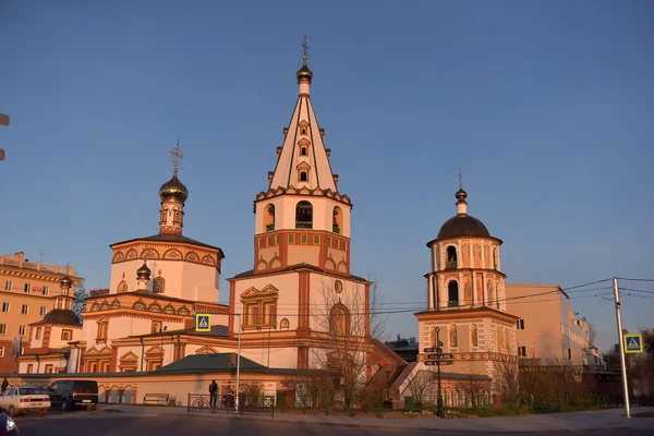 ロシア イルクーツク 2018 Epiphany 大聖堂 エピファニー大聖堂 はイルクーツクの正教会 — ストック写真