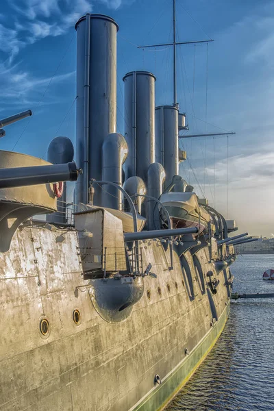 Музейный корабль "Аврора Крузер". - подробности — стоковое фото