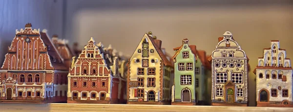 Seramik evler - tipik Baltık hatıraları — Stok fotoğraf