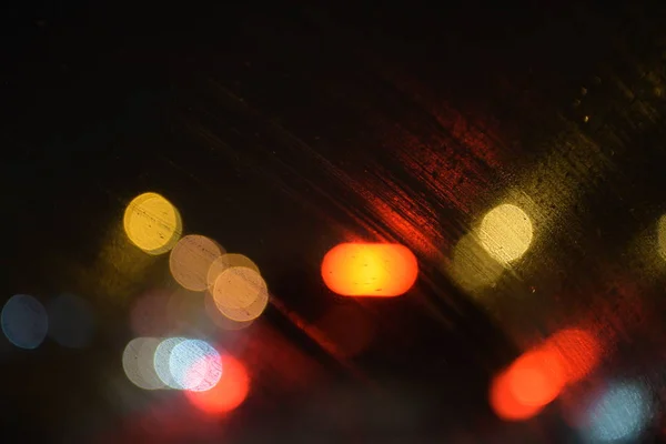 Drops and lights in the background, — Stock Photo, Image