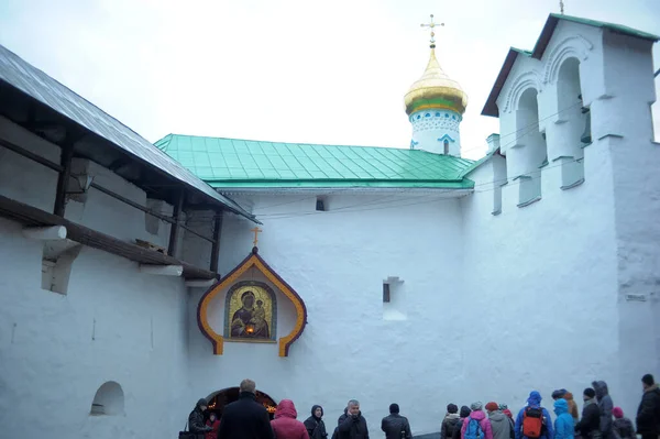 The Holy Assumption Pskov-Pechersky Monastery — Stock Photo, Image