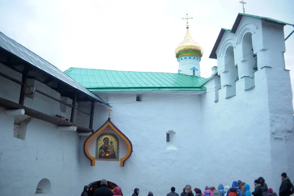 La Santa Assunzione Monastero di Pskov-Pechersky — Foto Stock