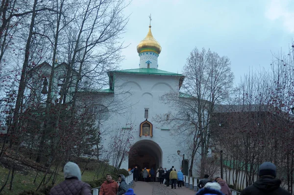 La Santa Asunción Monasterio Pskov-Pechersky — Foto de Stock