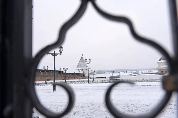 Kazan Kremlin 'in kış manzarası — Stok fotoğraf