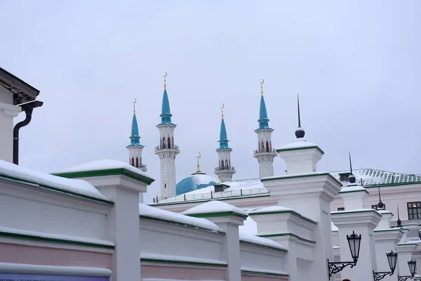 Kazański krajobraz zimowy af Kreml kazański — Zdjęcie stockowe