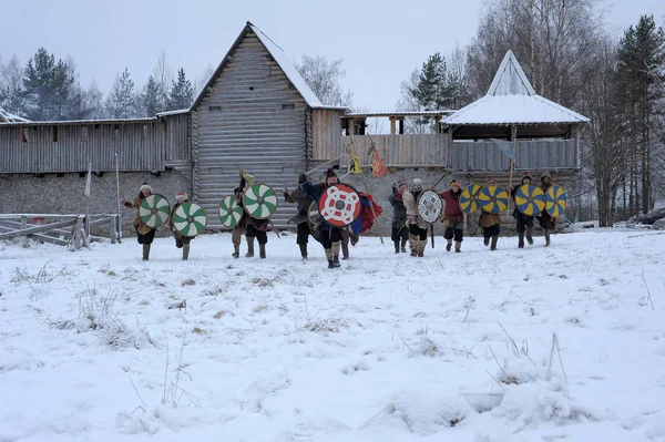 The festival is a historical reconstruction of the Viking Age in — Stock Photo, Image