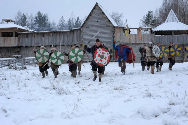 O festival é uma reconstrução histórica da Era Viking em — Fotografia de Stock