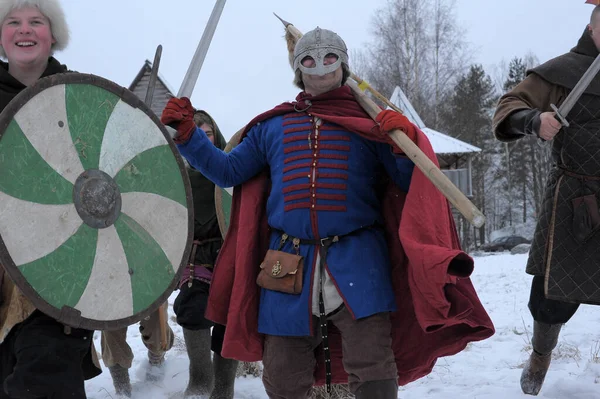 Festival je historickou rekonstrukcí doby vikinské — Stock fotografie