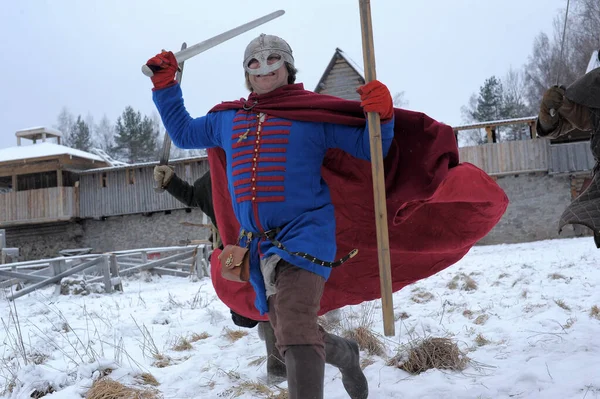 Festival je historickou rekonstrukcí doby vikinské — Stock fotografie