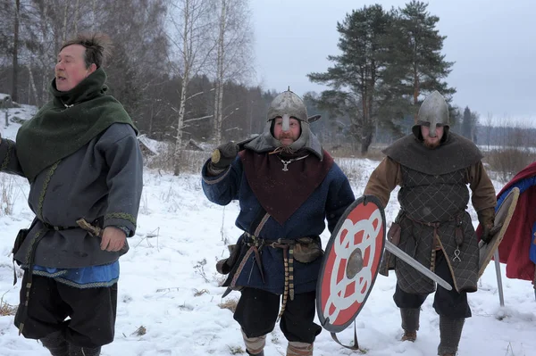 Le festival est une reconstruction historique de l'âge viking en — Photo
